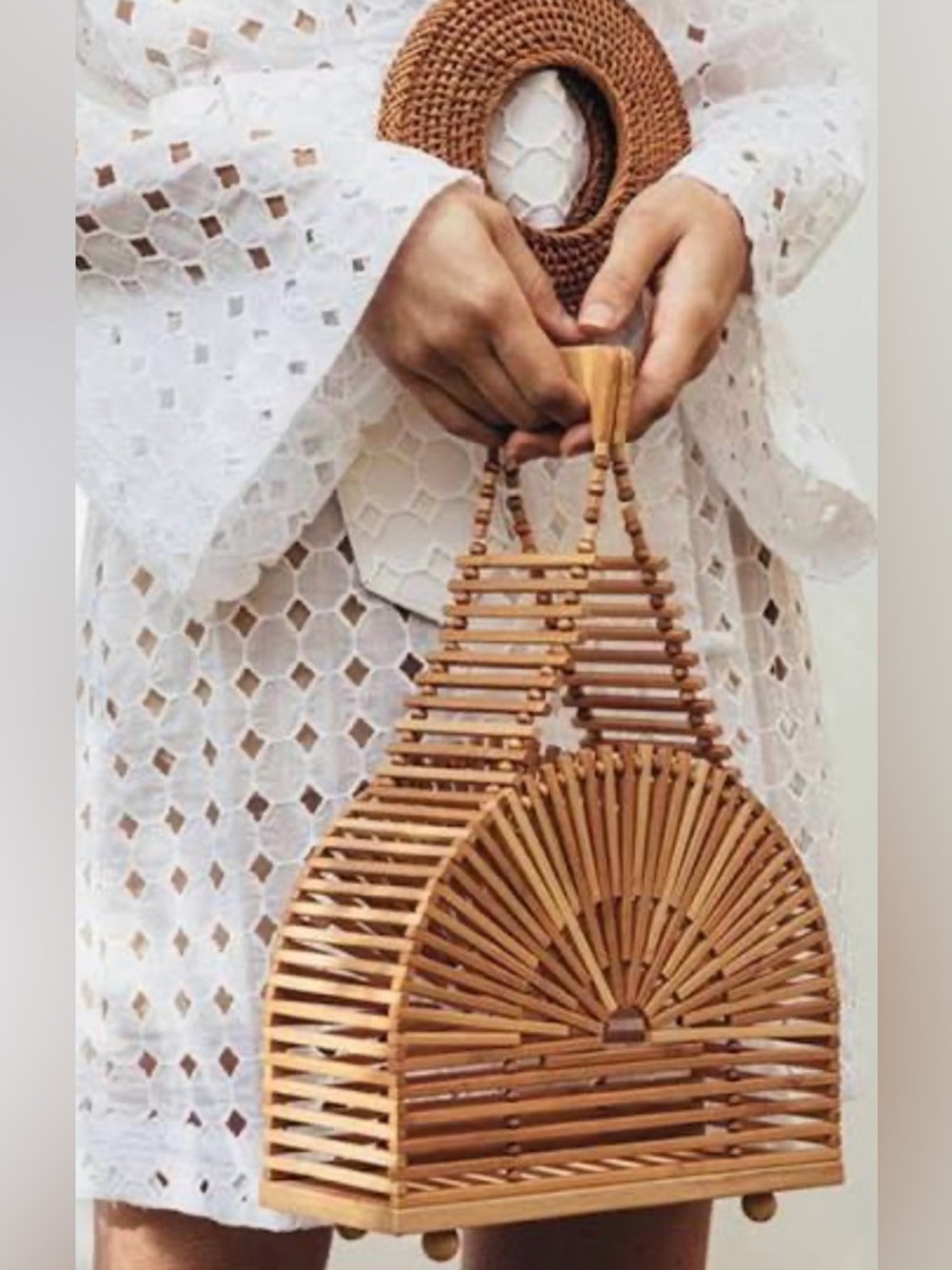 Cult Gaia Mini Cupola Bag Dark Bamboo - Picture 2 of 6